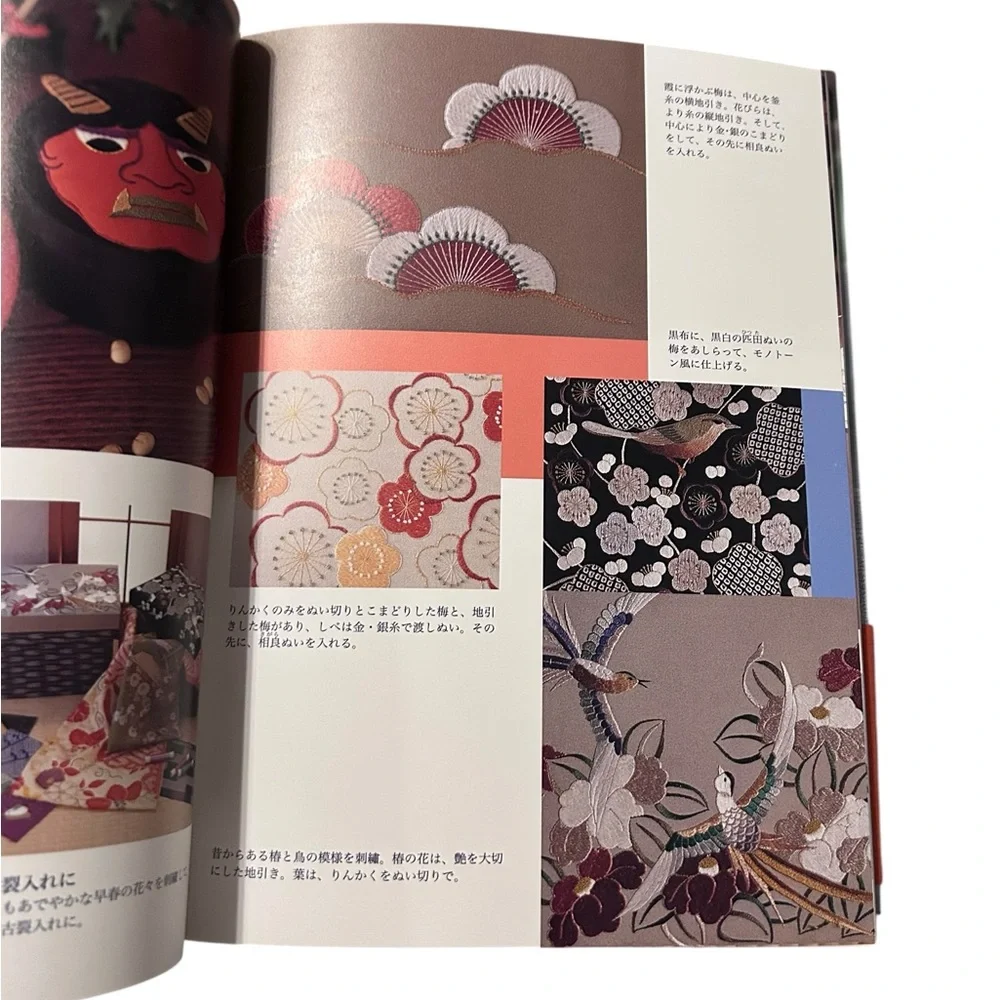 Vintage Japanese Embroidery Art Book Shizuka Kuno 12 Months Patterns Needlework